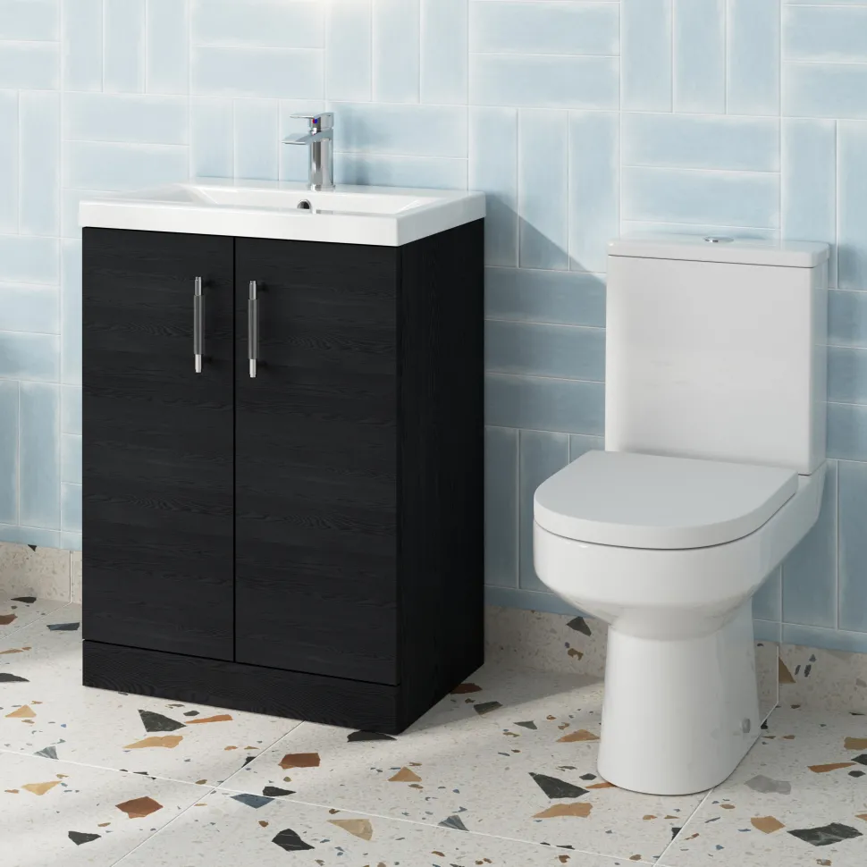 Erin Rimless Toilet & Vanity Unit Bathroom Suite