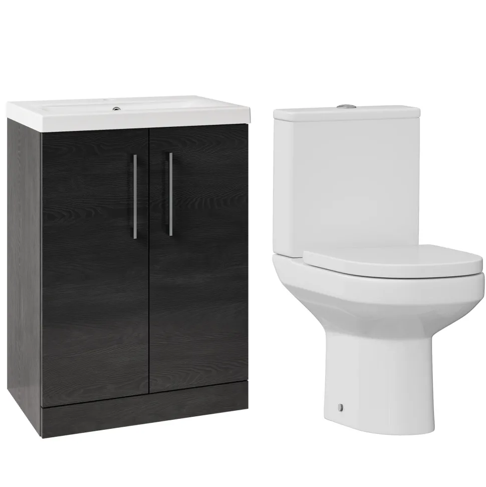 Erin Rimless Toilet & Vanity Unit Bathroom Suite