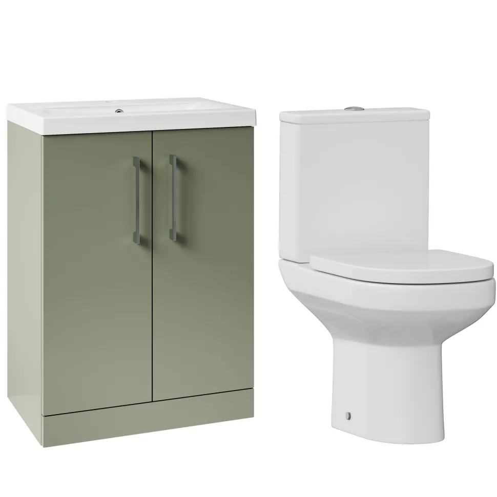 Erin Rimless Toilet & Vanity Unit Bathroom Suite