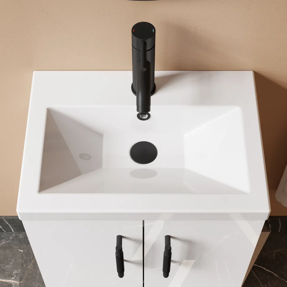 Erin Rimless Toilet & Vanity Unit Bathroom Suite Set