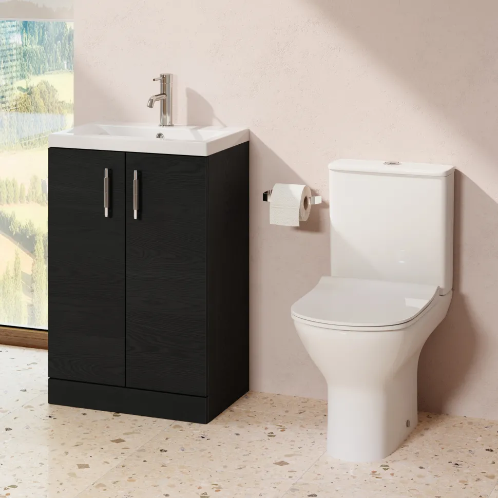 Erin Rimless Toilet & Vanity Unit Bathroom Suite Set