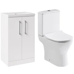 Erin Rimless Toilet & Vanity Unit Bathroom Suite Set