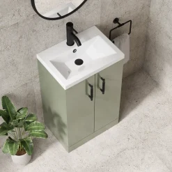 Erin Rimless Toilet & Vanity Unit Bathroom Suite Set