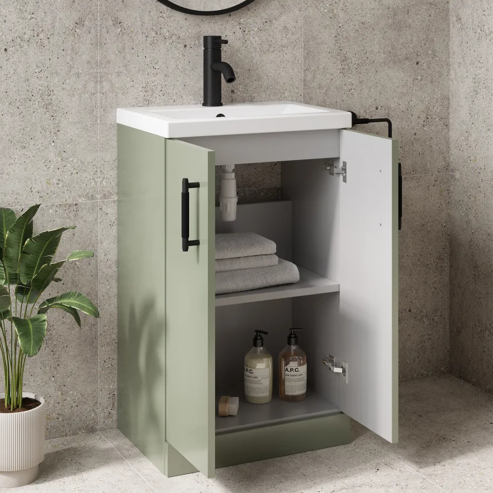Erin Rimless Toilet & Vanity Unit Bathroom Suite Set