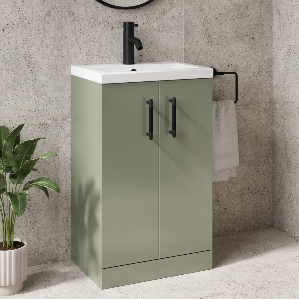 Erin Rimless Toilet & Vanity Unit Bathroom Suite Set