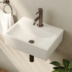 Erin Wall Hung Cloakroom Basin - 370 x 275mm