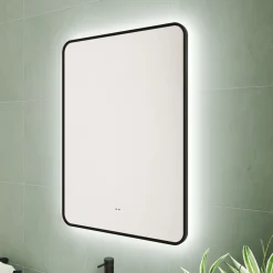 Finn LED Illuminated Framed Mirror with Demister Pad & Colour Change Lights - 600 x 800mm