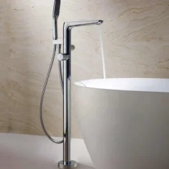 Flova Allore Thermostatic Floorstanding Bath Shower Mixer with Handset Kit