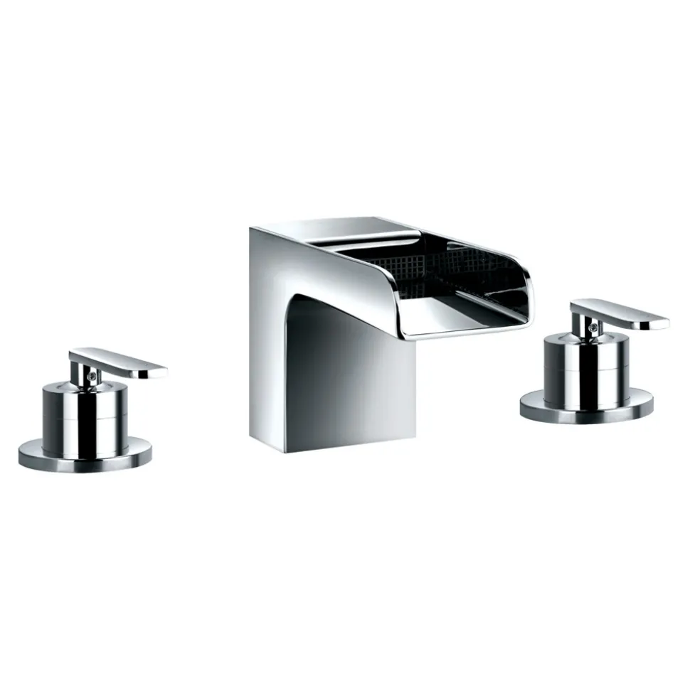 Flova Cascade 3 Hole Waterfall Bath Mixer Tap