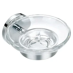 Flova Coco Round Glass Soap Dish