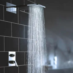 Flova Design Dual Function Overhead Shower with Rain & Waterfall Spray