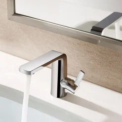 Flova Fusion Mono Basin Mixer with Clicker Waste