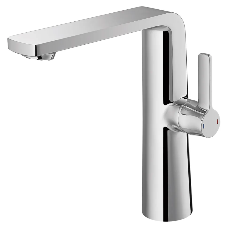 Flova Fusion Tall Mono Basin Mixer with Clicker Waste