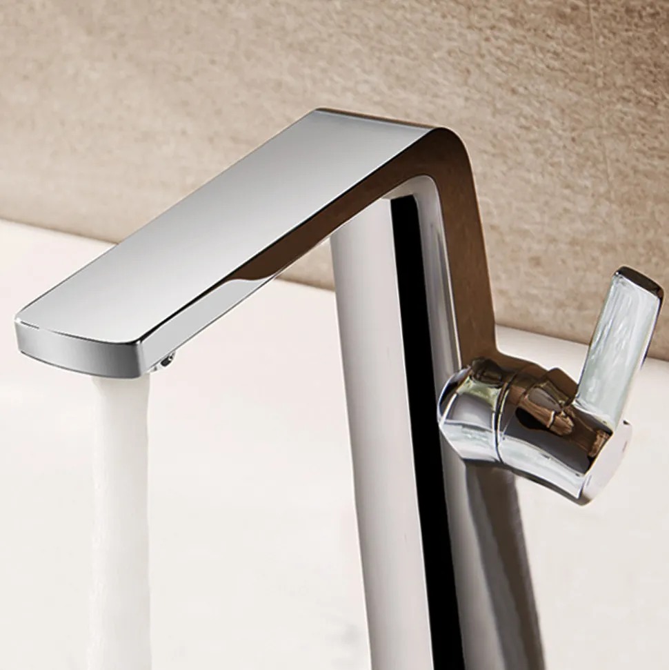 Flova Fusion Tall Mono Basin Mixer with Clicker Waste