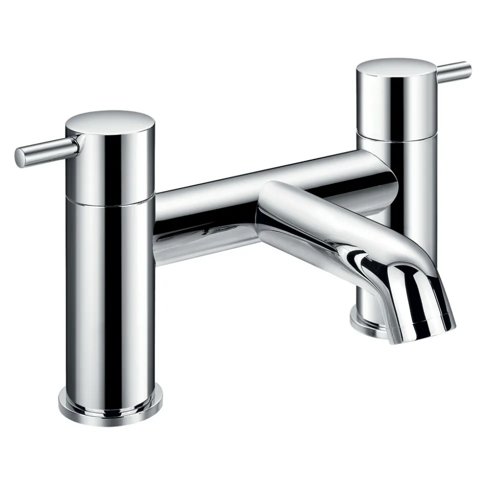 Flova Levo 2 Hole Deck Mounted Bath Filler