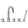 Flova Levo 5 Hole Deck Mounted Bath Shower Mixer with Pull Out Handset