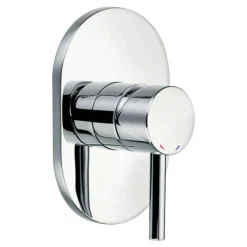 Flova Levo Single Outlet Concealed Manual Shower Valve with Oval Plate