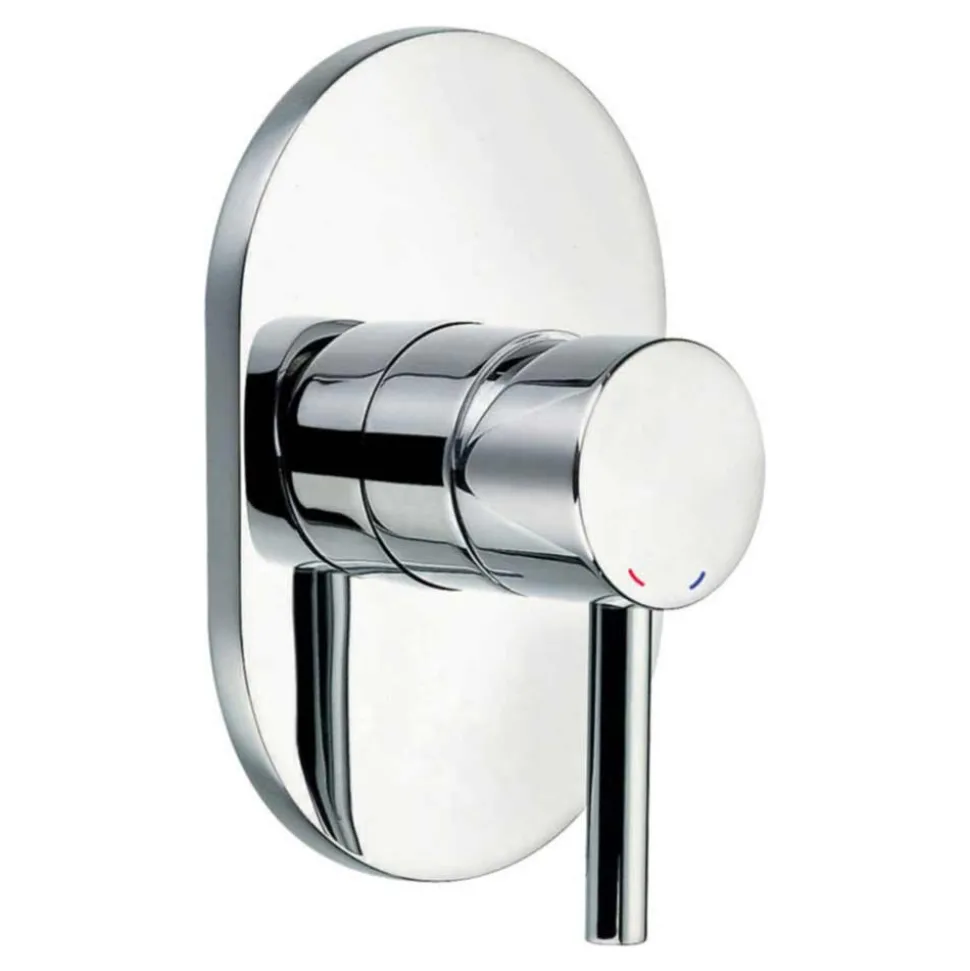 Flova Levo Single Outlet Concealed Manual Shower Valve with Oval Plate