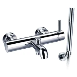 Flova Levo Wall Mounted Single Lever Bath Shower Mixer with Handset Kit