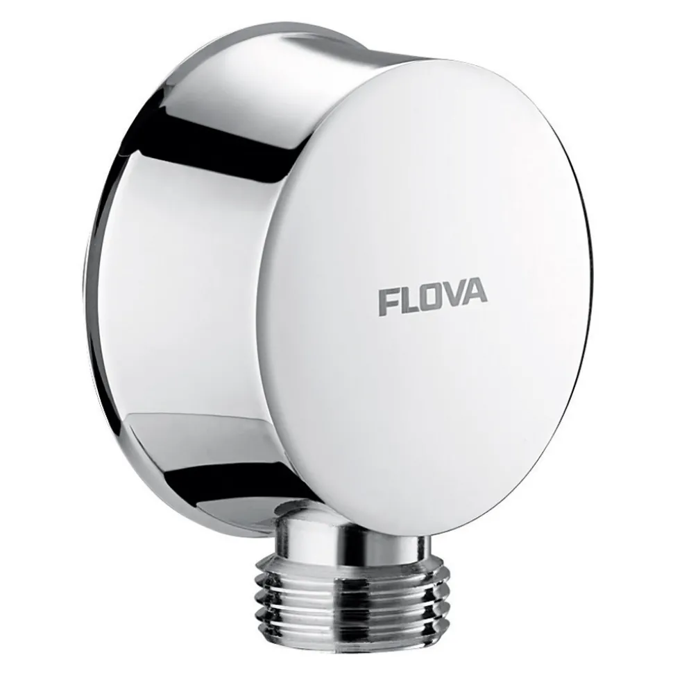 Flova Liberty Concealed Manual Mixer Valve with Overhead Shower & Slide Rail Kit - Chrome