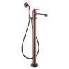 Flova Liberty Floor Standing Bath Shower Mixer with Handset Kit - Oil Rubbed Bronze