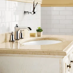 Flova Liberty 3 Hole Basin Mixer with Clicker Waste - Chrome