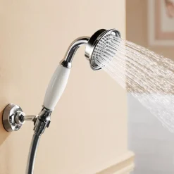 Flova Liberty Mini Shower Kit with Handset, Wall Bracket & Hose - Chrome