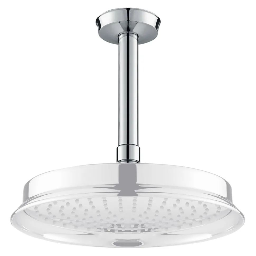 Flova Liberty 120mm Ceiling Mounted Shower Arm - Chrome