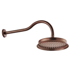 Flova Liberty 225mm Wall Mounted Rainshower Head & Arm - Oil Rubbed Bronze
