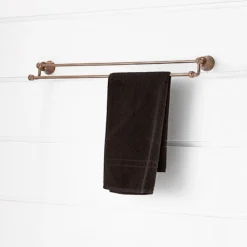 Flova Liberty Oil Rubbed Bronze Double Towel Bar - 650mm
