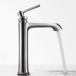 Flova Liberty Tall Mono Basin Mixer with Clicker Waste - Chrome