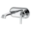 Flova Liberty Wall Mounted Basin Mixer with Clicker Waste - Chrome