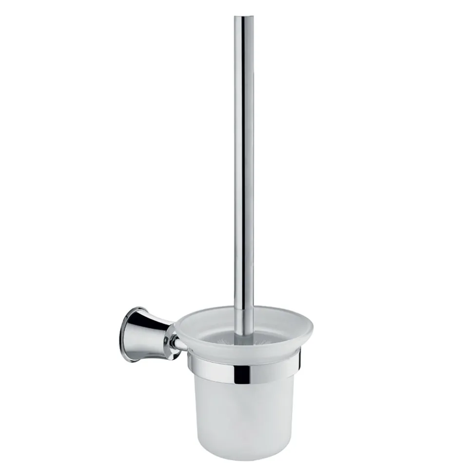 Flova Liberty Wall Mounted Toilet Brush & Holder - Chrome
