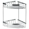 Flova Solid Brass Double Corner Basket