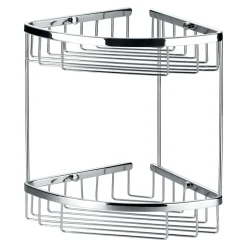 Flova Solid Brass Double Corner Basket