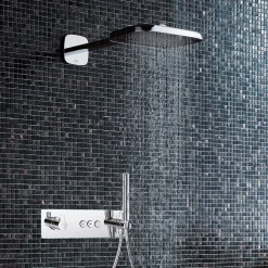 Flova Spring GoClick 3 Outlet Concealed Thermostatic Shower Valve with Integral Handset Kit