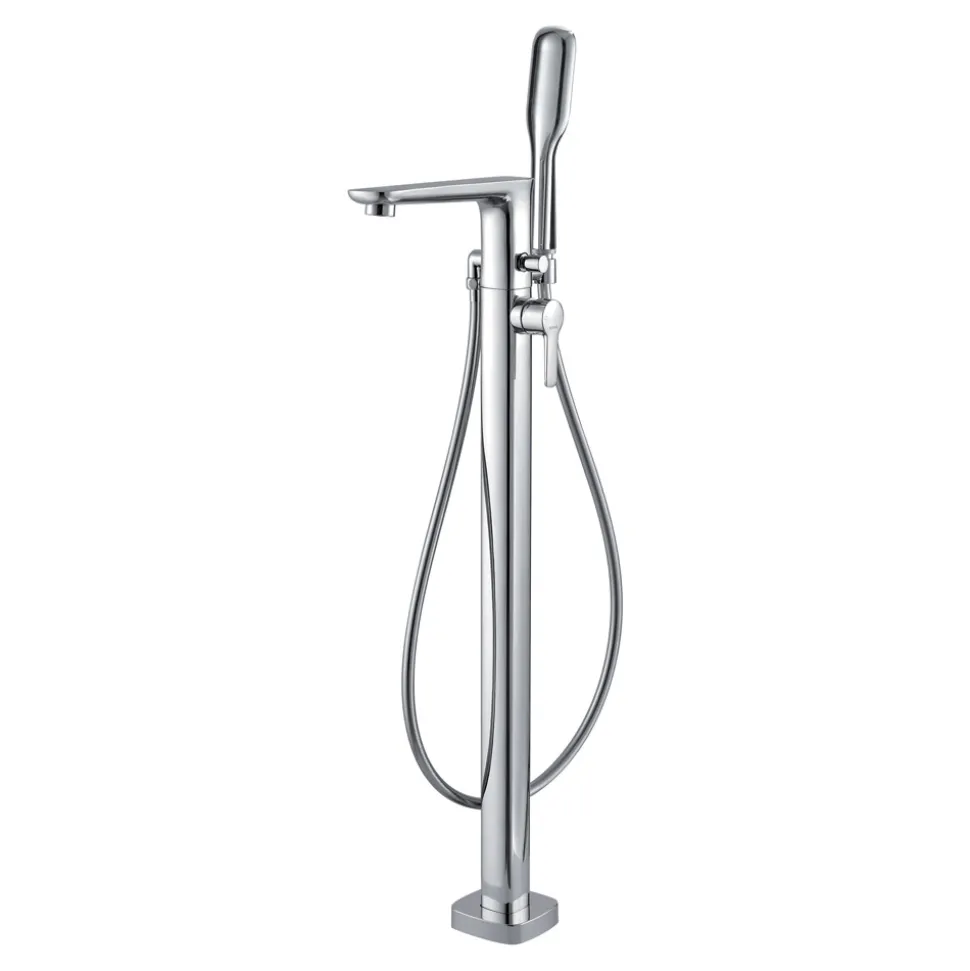Flova Urban Floorstanding Bath Shower Mixer with Handset Kit