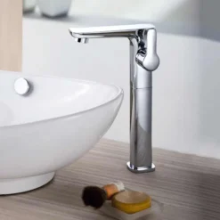 Flova Urban Tall Mono Basin Mixer with Clicker Waste