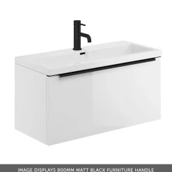 Freddie Matt Black Wrap Over Furniture Handle - 800mm