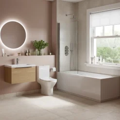 Freddie Reinforced Shower Bath Suite with Rimless Toilet
