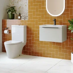 Freddie Rimless Toilet & Vanity Unit Bathroom Suite