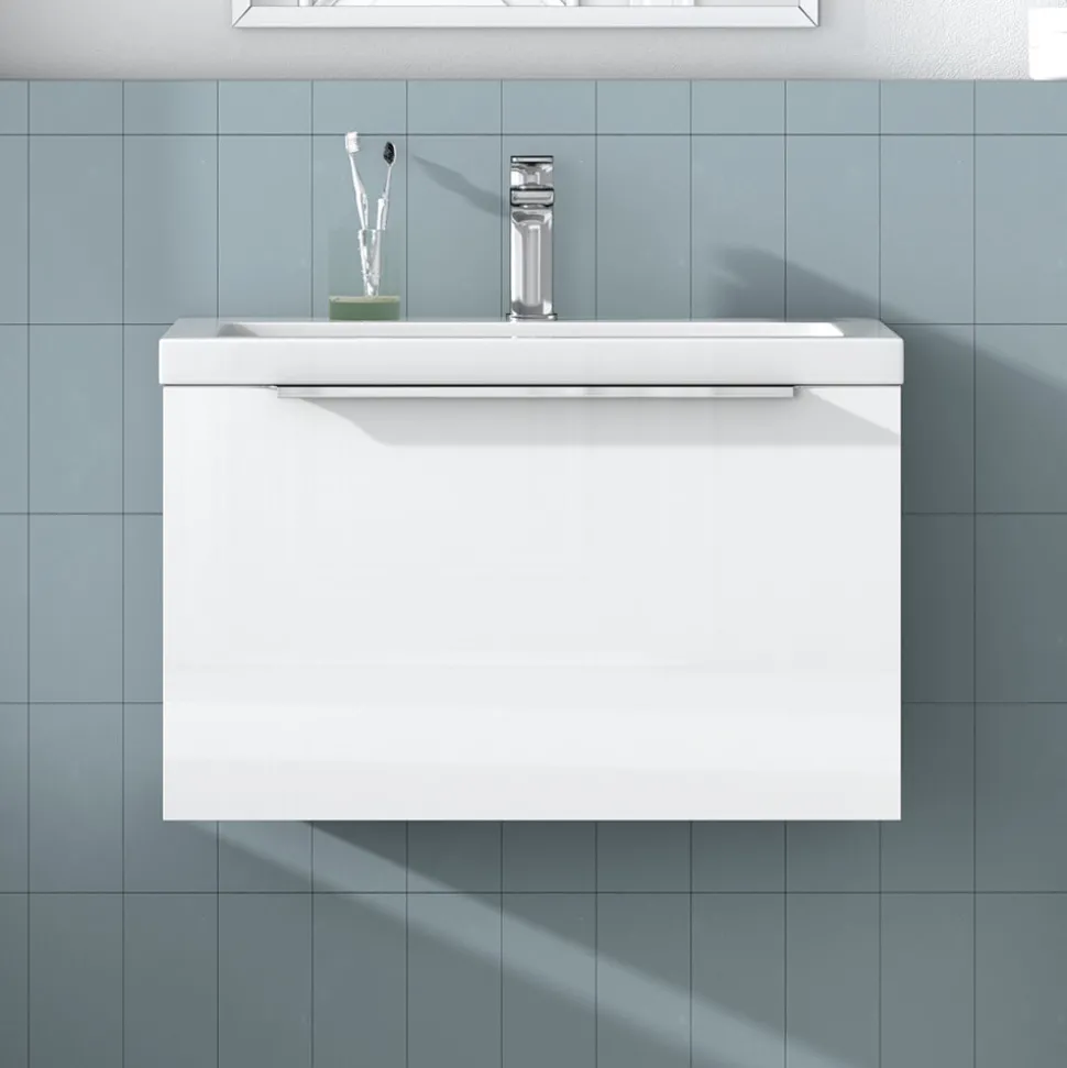 Freddie Rimless Toilet & Vanity Unit Bathroom Suite