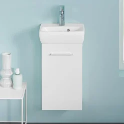 Geberit Selnova 360mm Wall Mounted Cloakroom Vanity Unit & Basin