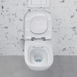 Geberit Smyle Rimless Compact Wall Hung Toilet & Soft Close Seat