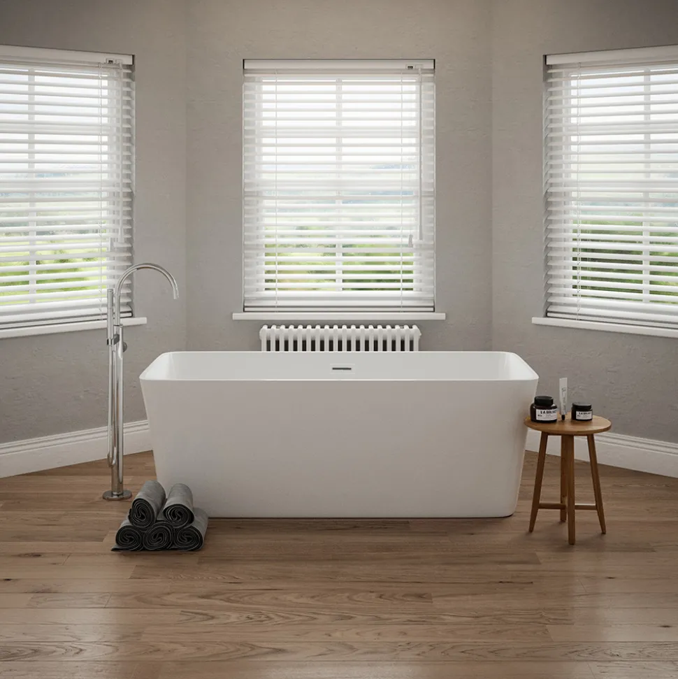 George Acrylic White Freestanding Bath - 1700 x 750mm