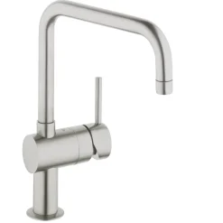 Grohe Minta Single Lever Mono Sink Mixer with Swivel 'U' Spout