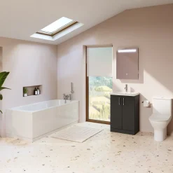 Harbour Acclaim Bathroom Suite Package with Reinforced Bath & Rimless Toilet