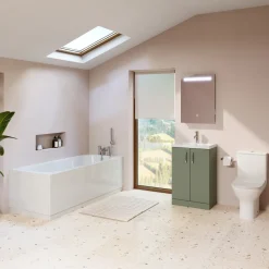 Harbour Acclaim Bathroom Suite Package with Reinforced Bath & Rimless Toilet
