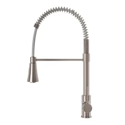Harbour Acclaim Kitchen Tap with Flexible / Movable Multi-Function Spray - Brushed Stainless Steel