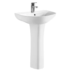 Harbour Acclaim 550mm 1 Tap Hole Basin & Full Pedestal